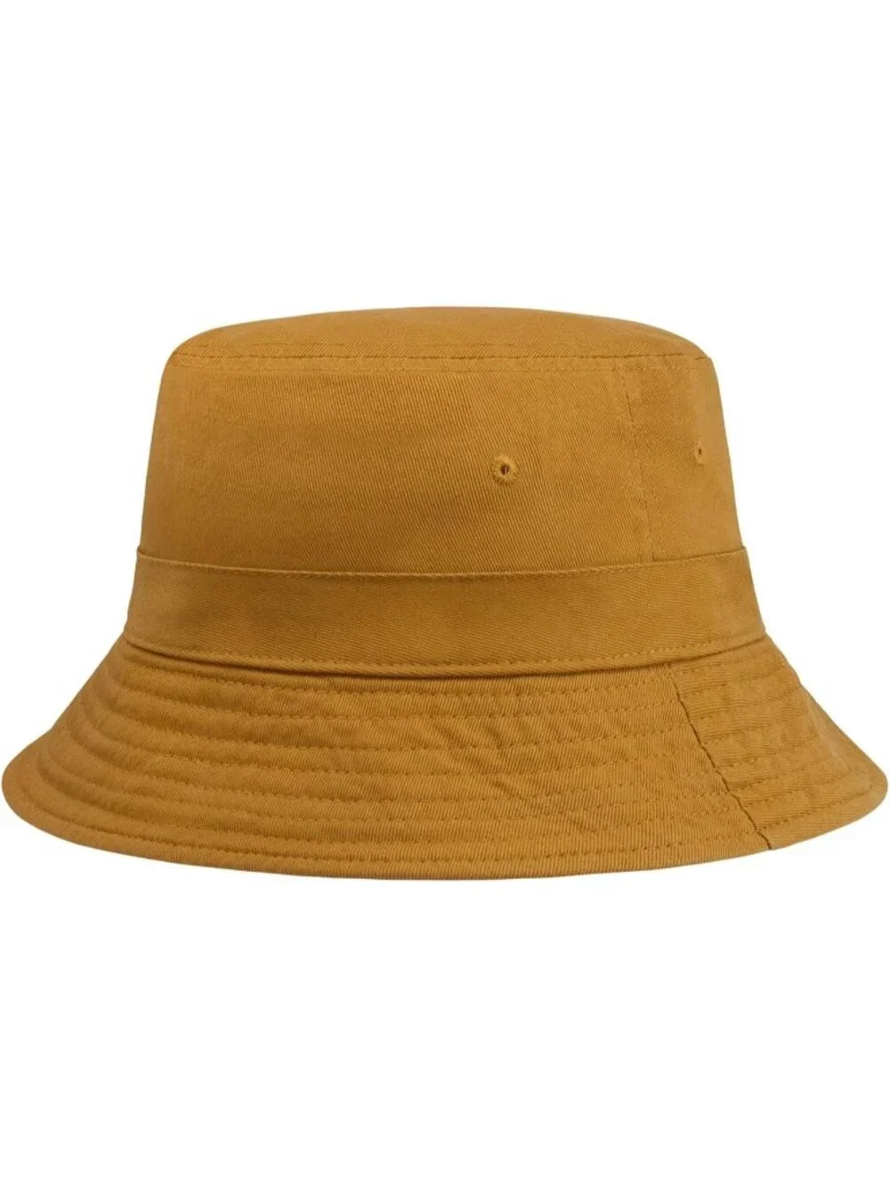 Unisex Mustard Cotton Summer Sun Boonie Style Beach Golf Fishing Bucket Hat